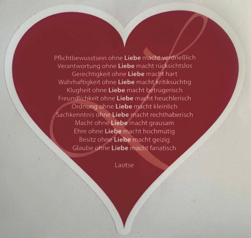 Herz Aufkleber
